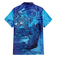 Kuri New Zealand Matariki Family Matching Long Sleeve Bodycon Dress and Hawaiian Shirt Aotearoa Dog Waka Maori New Year Galaxy Vibes LT14 - Polynesian Pride