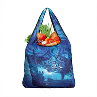 Kuri New Zealand Matariki Grocery Bag Aotearoa Dog Waka Maori New Year Galaxy Vibes LT14 1-pack One Size Blue - Polynesian Pride