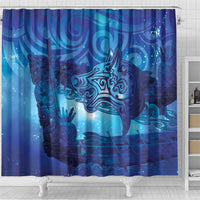 Kuri New Zealand Matariki Shower Curtain Aotearoa Dog Waka Maori New Year Galaxy Vibes LT14 - Polynesian Pride