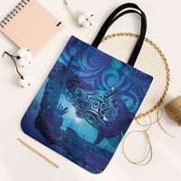 Kuri New Zealand Matariki Tote Bag Aotearoa Dog Waka Maori New Year Galaxy Vibes LT14 Black Strap One Size Blue - Polynesian Pride