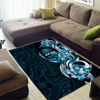 Asut Guam Chamorro Area Rug Guahan Seal Tattoo LT14 - Polynesian Pride
