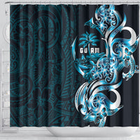 Asut Guam Chamorro Shower Curtain Guahan Seal Tattoo LT14 - Polynesian Pride
