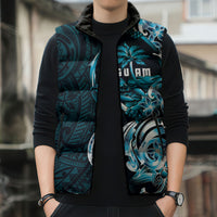 Asut Guam Chamorro Sleeveless Puffer Jacket Guahan Seal Tattoo LT14 - Polynesian Pride