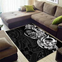 Attelong Guam Chamorro Area Rug Guahan Seal Tattoo LT14 - Polynesian Pride