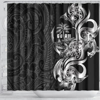 Attelong Guam Chamorro Shower Curtain Guahan Seal Tattoo LT14 - Polynesian Pride