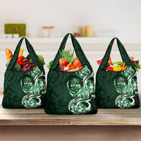 Betde Guam Chamorro Grocery Bag Guahan Seal Tattoo LT14 3-pack One Size Green - Polynesian Pride