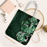Betde Guam Chamorro Tote Bag Guahan Seal Tattoo LT14 White Strap One Size Green - Polynesian Pride