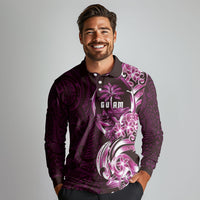 Kulot Di Rosa Guam Chamorro Long Sleeve Polo Shirt Guahan Seal Tattoo LT14 - Polynesian Pride