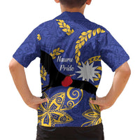 Nauru Angam Day Family Matching Summer Maxi Dress and Hawaiian Shirt Naoero Frigate Bird Polynesian Pattern LT14 - Polynesian Pride