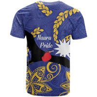 Nauru Angam Day T Shirt Naoero Frigate Bird Polynesian Pattern LT14 - Polynesian Pride
