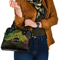 Personalised Nukuoro Atoll Shoulder Handbag Polynesian Tattoo Curves Reggae Version LT14 - Polynesian Pride