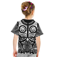 Marquesas Islands Kid T Shirt Marquesan Tattoo Black White Color LT14 - Polynesian Pride