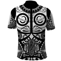 Marquesas Islands Polo Shirt Marquesan Tattoo Black White Color LT14 - Polynesian Pride