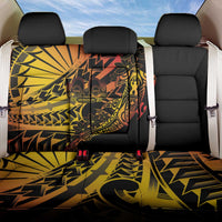 Gradient Marquesas Islands Back Car Seat Cover Marquesan Matatiki Hammerhead Shark Patutiki LT14 One Size Yellow - Polynesian Pride