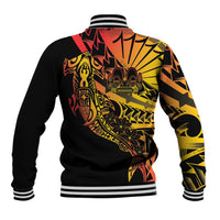 Gradient Marquesas Islands Baseball Jacket Marquesan Matatiki Hammerhead Shark Patutiki LT14 - Polynesian Pride