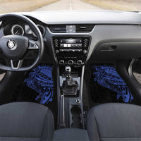 Blue Marquesas Islands Car Mats Marquesan Matatiki Hammerhead Shark Patutiki - Polynesian Pride