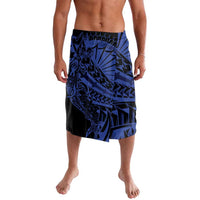 Blue Marquesas Islands Lavalava Marquesan Matatiki Hammerhead Shark Patutiki LT14 Blue - Polynesian Pride