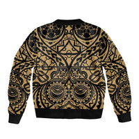 Austral Islands Bomber Jacket Tuhaa Pae Penu Stars Necklace Gold - Polynesian Pride