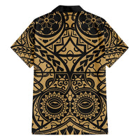 Austral Islands Family Matching Summer Maxi Dress and Hawaiian Shirt Tuhaa Pae Penu Stars Necklace Gold LT14 - Polynesian Pride