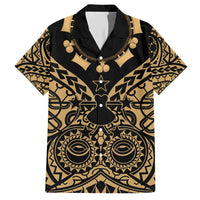 Austral Islands Hawaiian Shirt Tuhaa Pae Penu Stars Necklace Gold - Polynesian Pride