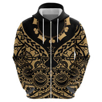 Austral Islands Hoodie Tuhaa Pae Penu Stars Necklace Gold - Polynesian Pride