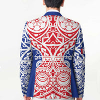 Austral Islands Blazer Tuhaa Pae Penu Stars Necklace Red - Polynesian Pride