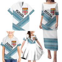 Custom Fiji Tapa Rugby 2025 Family Matching Puletasi and Hawaiian Shirt Go Champions Fijiana LT14 - Polynesian Pride