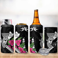 Biba Guam Liberation Day 4 in 1 Can Cooler Tumbler Tano y Chamoru Latte Stone Black