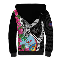 Biba Guam Liberation Day Sherpa Hoodie Tano y Chamoru Latte Stone Black