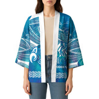 Kuri Dog Waka New Zealand Matariki Kimono Ocean Sharks Maori Tattoo