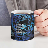 Tuna Eel New Zealand Matariki Ceramic Mug He Piko He Taniwha Maori Pattern