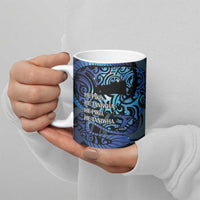 Tuna Eel New Zealand Matariki Ceramic Mug He Piko He Taniwha Maori Pattern