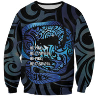 Tuna Eel New Zealand Matariki Sweatshirt He Piko He Taniwha Maori Pattern
