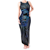 Tuna Eel New Zealand Matariki Tank Maxi Dress He Piko He Taniwha Maori Pattern