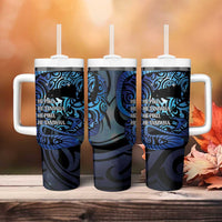 Tuna Eel New Zealand Matariki Tumbler With Handle He Piko He Taniwha Maori Pattern