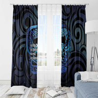 Tuna Eel New Zealand Matariki Window Curtain He Piko He Taniwha Maori Pattern