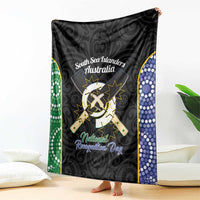 South Sea Islanders National Recognition Day Blanket Australia Aboriginal Vanuatu Pig Tusk LT14 - Polynesian Pride