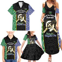 Personalised South Sea Islanders National Recognition Day Family Matching Summer Maxi Dress and Hawaiian Shirt Australia Aboriginal Vanuatu Pig Tusk LT14 - Polynesian Pride