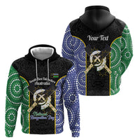 Personalised South Sea Islanders National Recognition Day Zip Hoodie Australia Aboriginal Vanuatu Pig Tusk