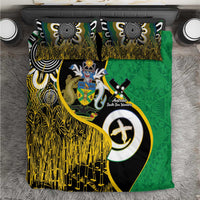 Australian South Sea Islanders National Recognition Day Bedding Set Solomon Islands And Vanuatu Culture LT14 Black - Polynesian Pride