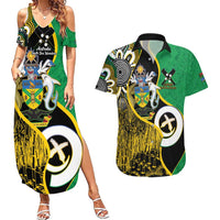 Australian South Sea Islanders National Recognition Day Couples Matching Summer Maxi Dress and Hawaiian Shirt Solomon Islands And Vanuatu Culture LT14 Black - Polynesian Pride