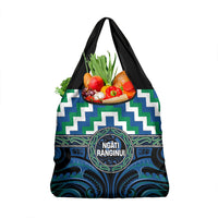 Aotearoa Ngati Ranginui Grocery Bag Maori Iwi Poutama Puhoro Tattoo LT14 1-pack One Size Green - Polynesian Pride