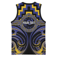 Aotearoa Ngati Raukawa Personalised Basketball Jersey Maori Iwi Poutama Puhoro Tattoo LT14 - Polynesian Pride
