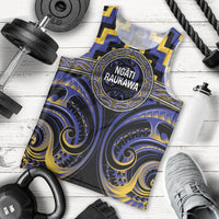 Aotearoa Ngati Raukawa Personalised Men Tank Top Maori Iwi Poutama Puhoro Tattoo LT14 - Polynesian Pride