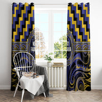 Aotearoa Ngati Raukawa Window Curtain Maori Iwi Poutama Puhoro Tattoo LT14 - Polynesian Pride