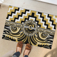 Aotearoa Ngati Tama Rubber Doormat Maori Iwi Poutama Puhoro Tattoo LT14 - Polynesian Pride