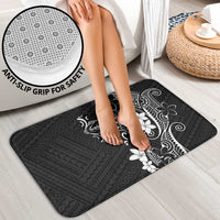 Black Hawaii Bathroom Set Hammerhead Shark Tattoo Curve Polynesian - Polynesian Pride