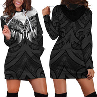 Poutama Korowai New Zealand Hoodie Dress Aotearoa Maori Tattoo LT14 - Polynesian Pride