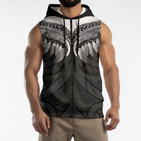 Poutama Korowai New Zealand Sleeveless Zip Hoodie Aotearoa Maori Tattoo LT14 - Polynesian Pride
