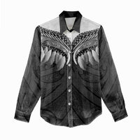 Poutama Korowai New Zealand Women Casual Shirt Aotearoa Maori Tattoo LT14 - Polynesian Pride